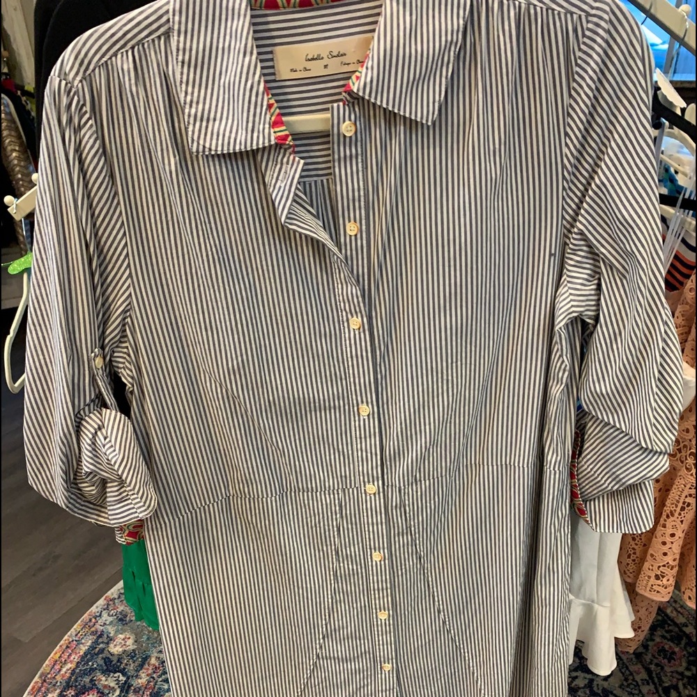 button down dress